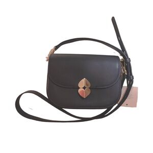 NWT Kate Spade Lula Small Saddle Crossbody Bag Blazer Blue Pink Purple
